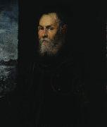 Jacopo Tintoretto Portrait of a Venetian admiral. Sweden oil painting artist
